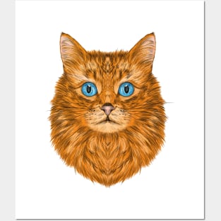 Cute Cat protrait Posters and Art